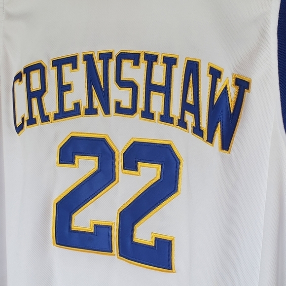 Quincy McCall #22 Crenshaw High School Jersey Stitched White Blue Size XL - Picture 6 of 9
